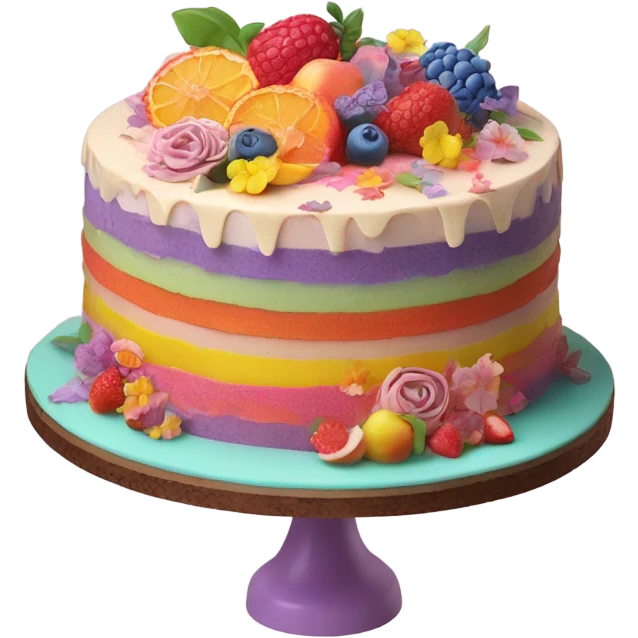 Decorated cake emoji