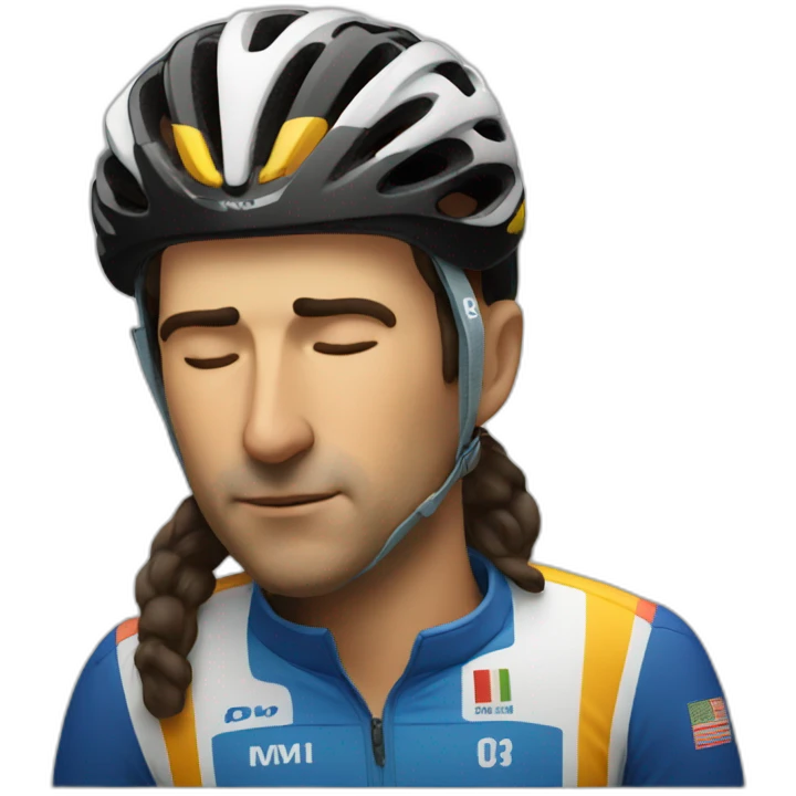 indurain face sleeping emoji