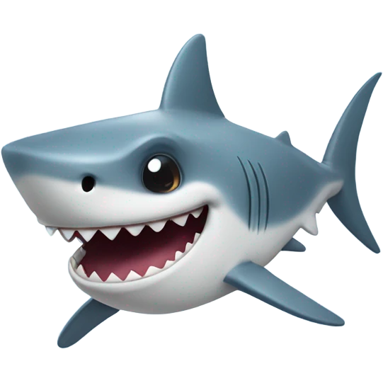cute shark emoji