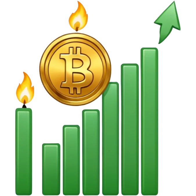 Mach mir einen emoji mit einer trading chart kerze von bitcoin z.b emoji