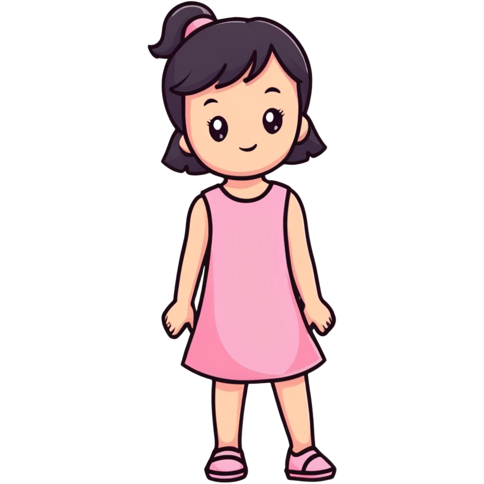 cute pink dress emoji