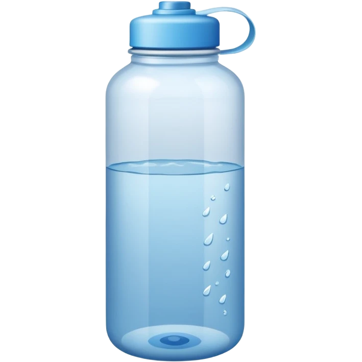 Make a water bottle  emoji