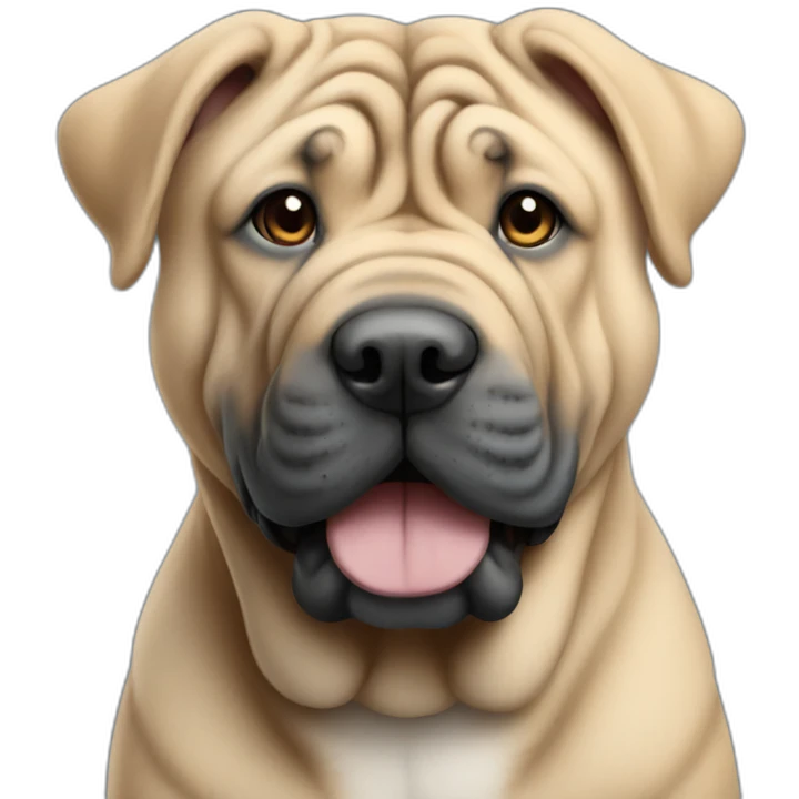 sharpei bleu emoji