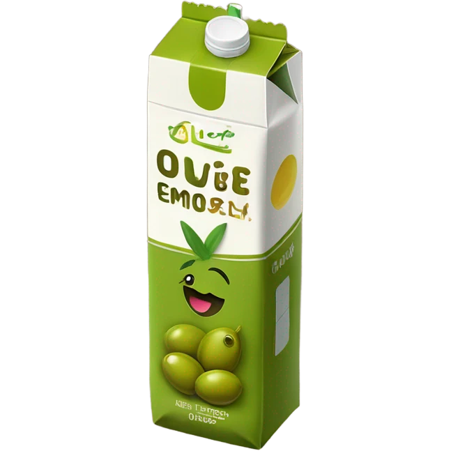 Olive juice box emoji
