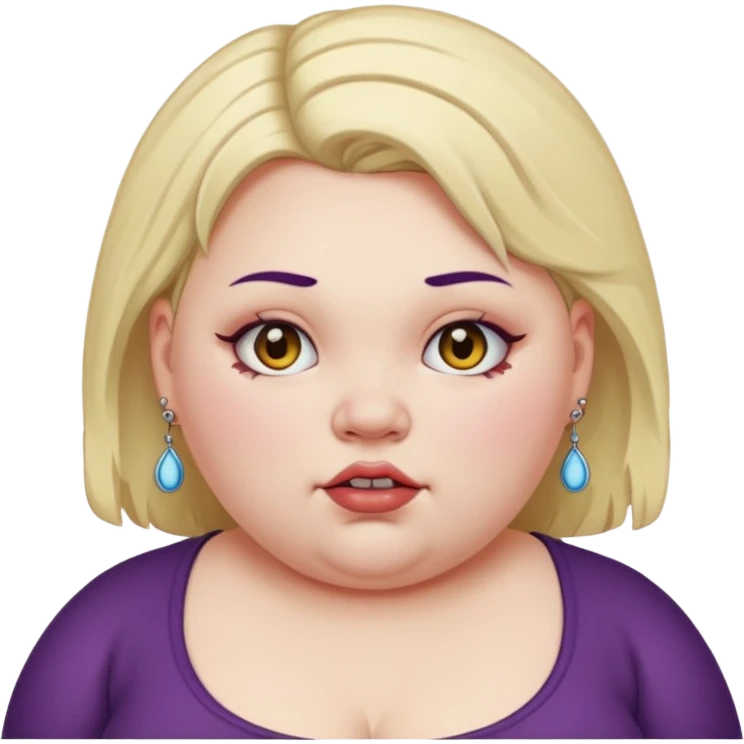 fat girl with piercings emoji