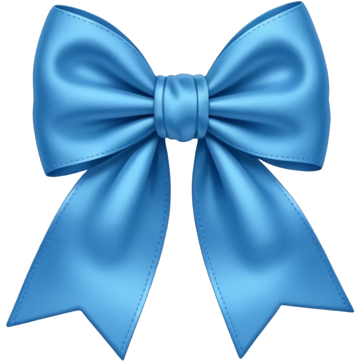 Cute blue bow emoji