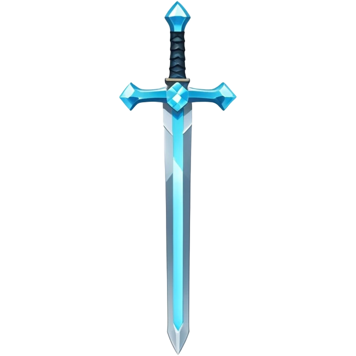 Minecraft diamond sword emoji