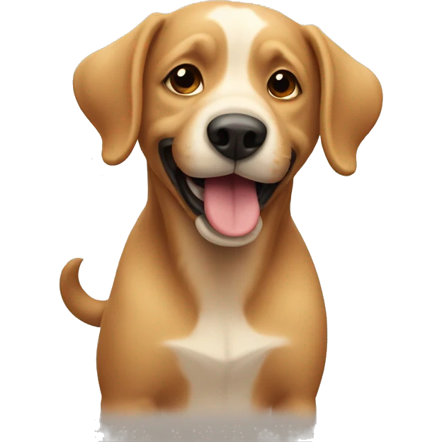 Dog enjoying the outdoors emoji