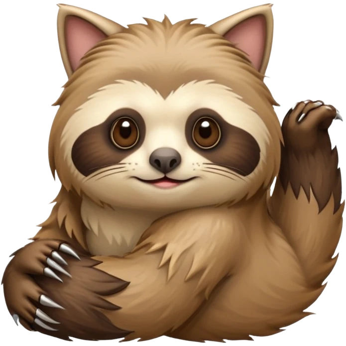 A un gato con una mezcla de un perezoso?  emoji