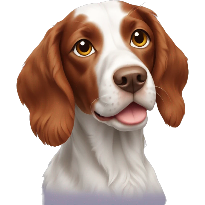 french brittany spaniel dog emoji