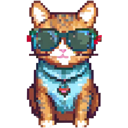 a cat wearing sunglasses emoji