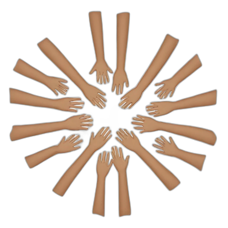 people putting hands together emoji