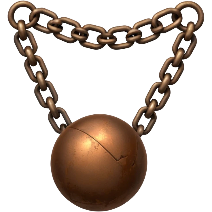 prisoner chain with ball emoji