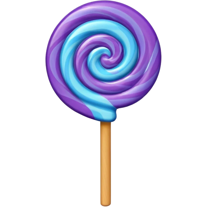 lolipop roxo e azul emoji