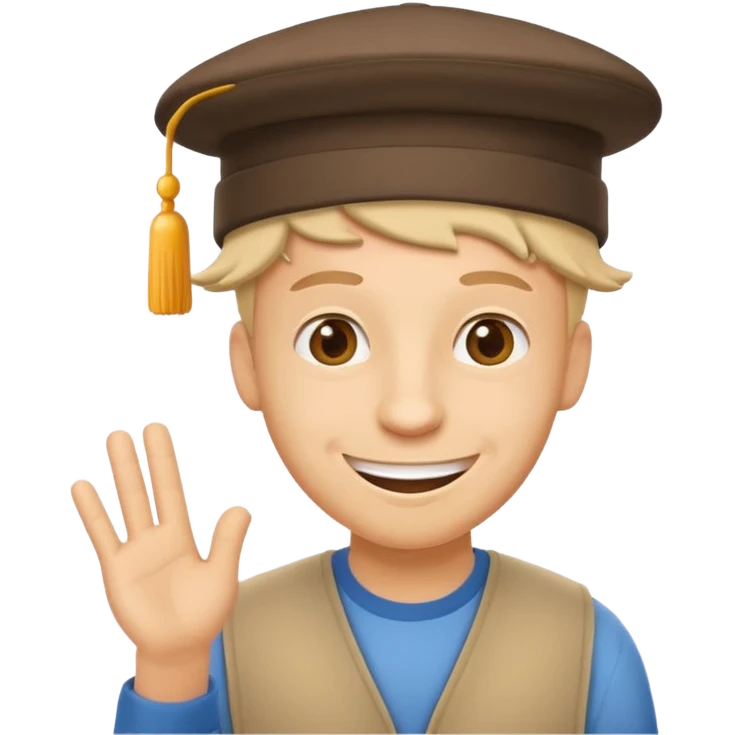 cool text "good qa" with a funny guy and funny font design emoji