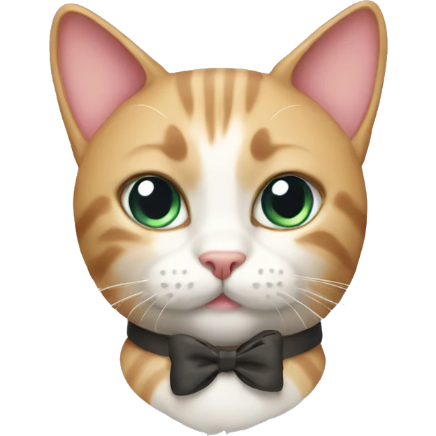 Cat with a bow emoji