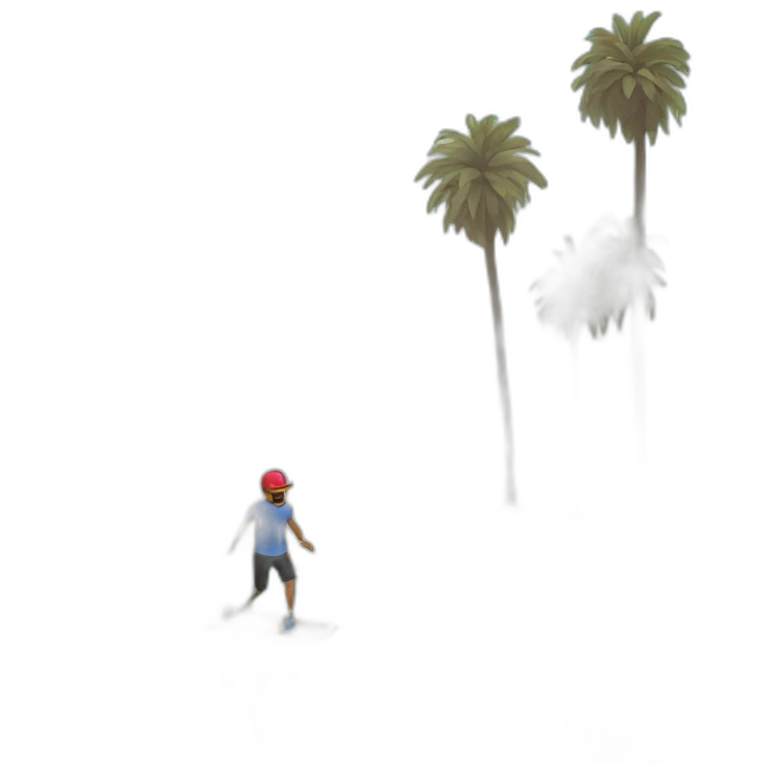 Venice beach, Santa Monica, skateboarding, surfing emoji