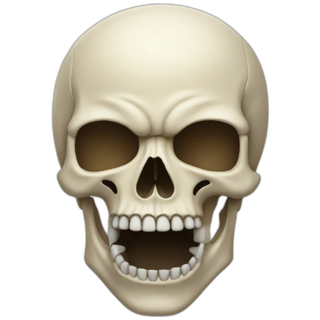 Open mouth skull emoji