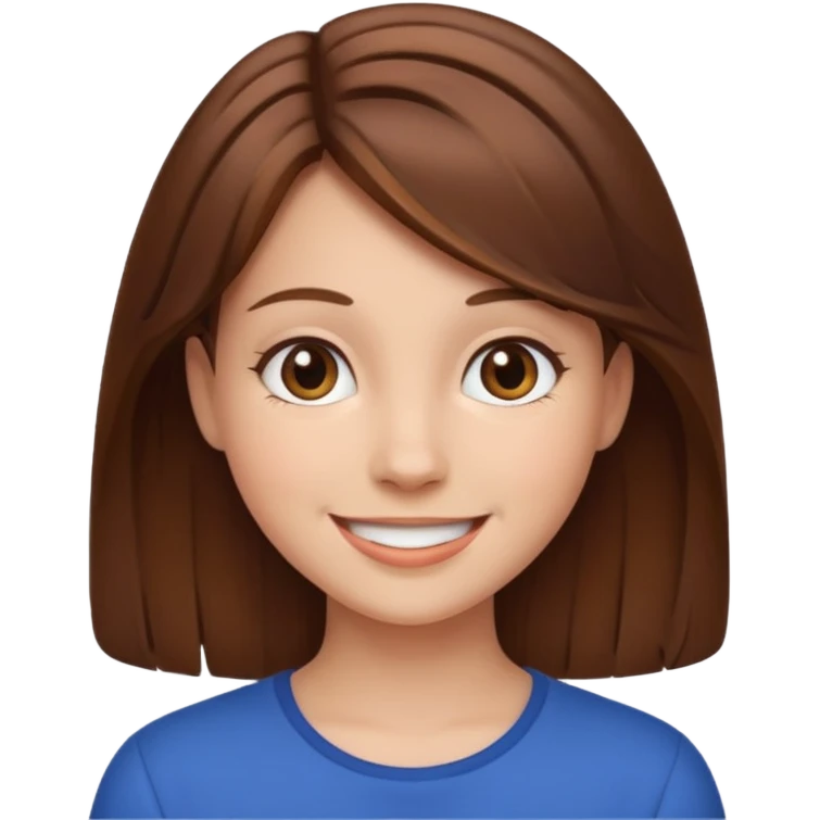 brown hair girl emoji