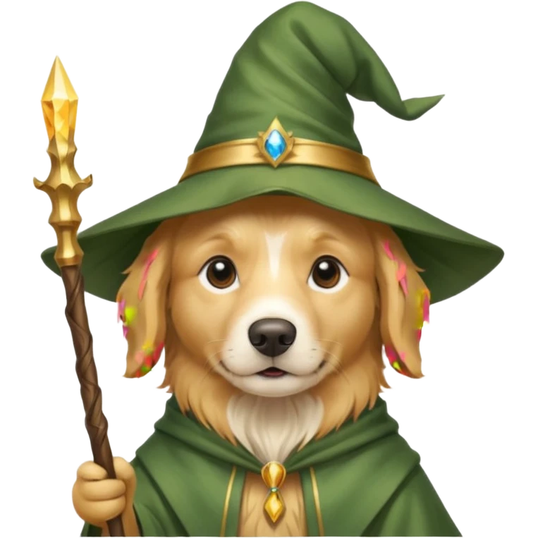 Dog wizard emoji
