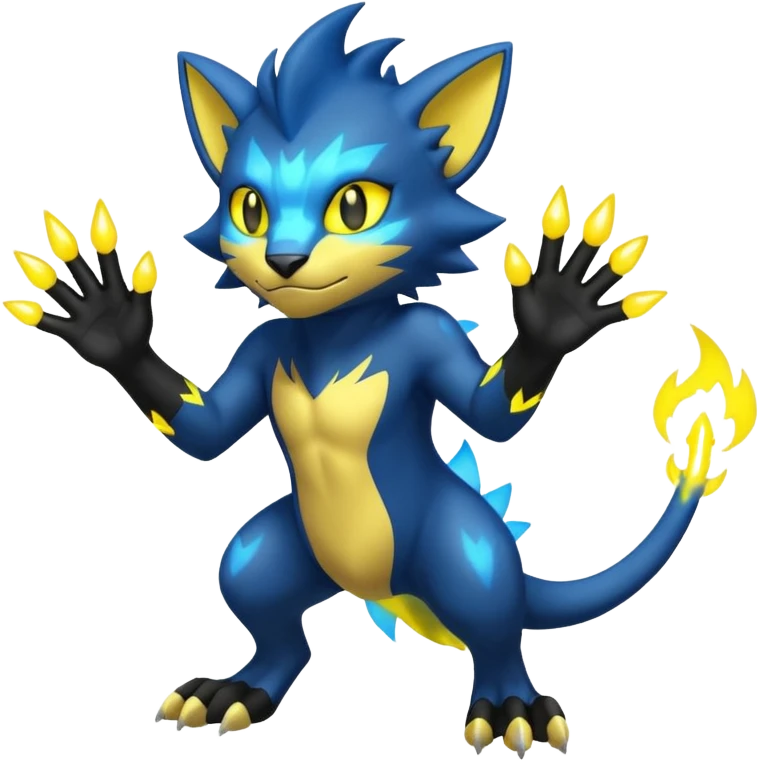 Luxray-Fakémon-hybrid-creature (full body)  emoji