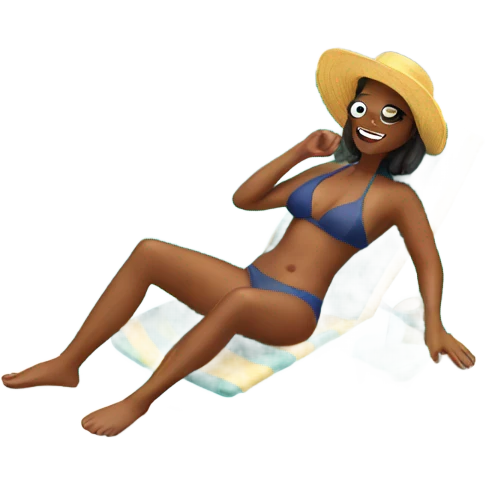 poolside fun in the sun emoji