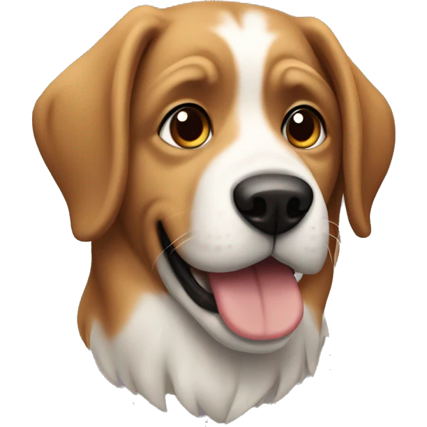 Dog with cristhmans emoji