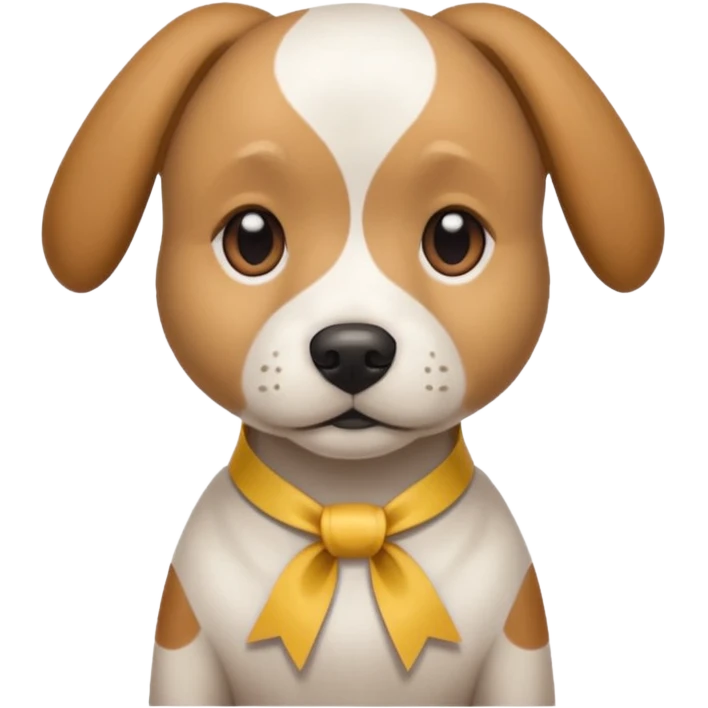 dog with head ribbon and  shirt emoji