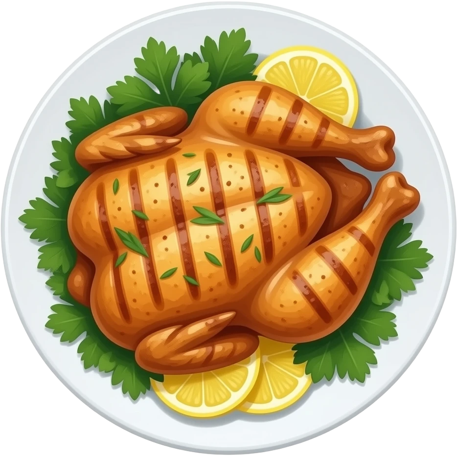 Grilled Chicken Plate emoji
