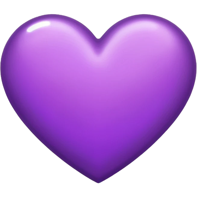 Purple heart emoji