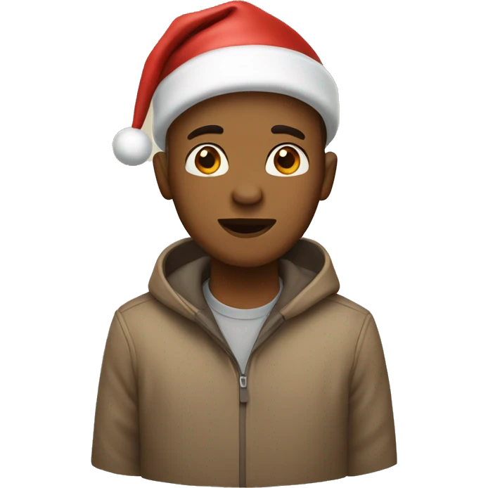 light brown Christmas  emoji