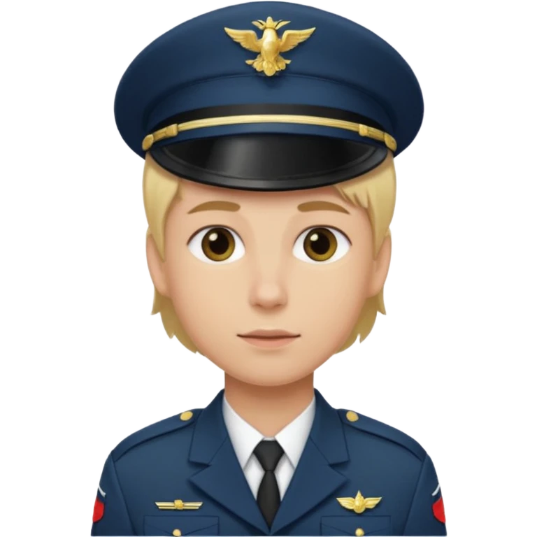 soldier with blonde hair no hats emoji