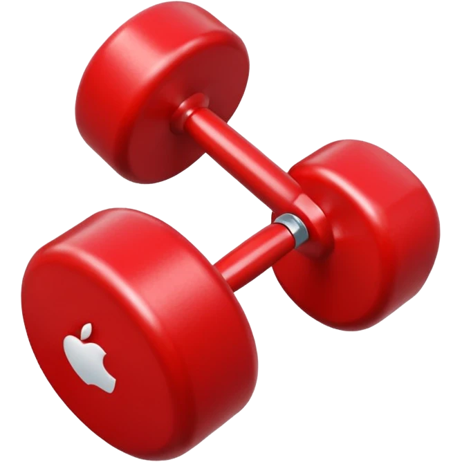 dumebell apple emoji