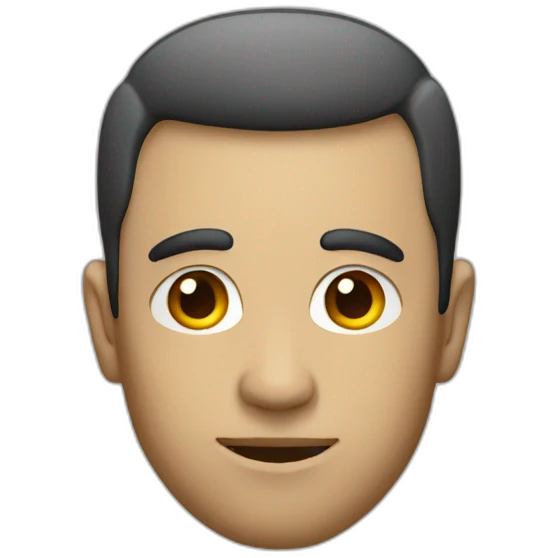 formal man looking sideways with head tilted emoji