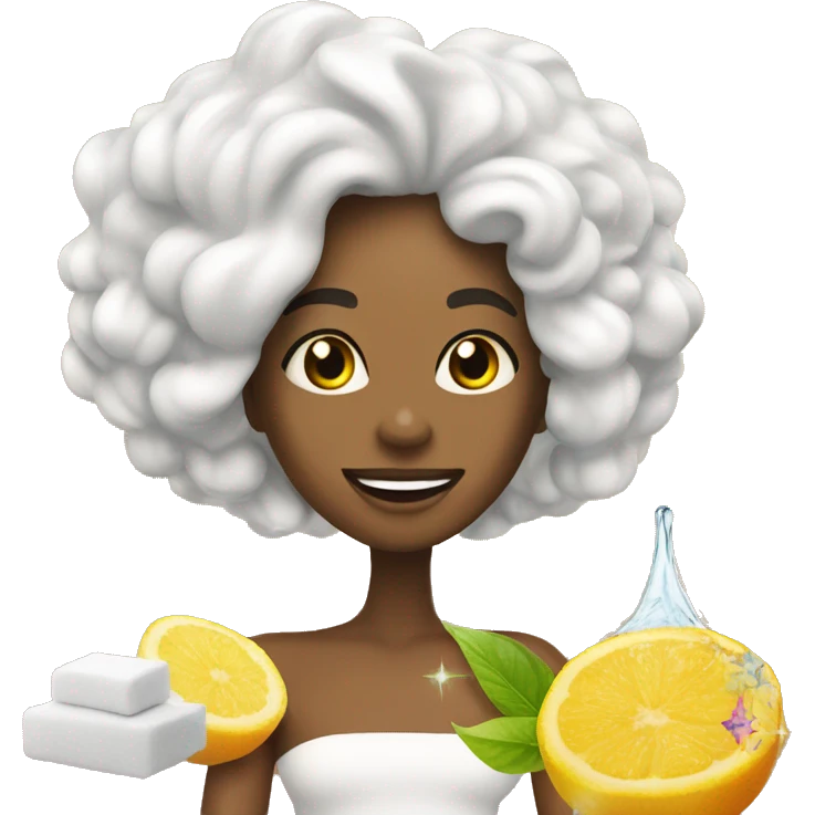 shampoo sólido, cosmética natural emoji