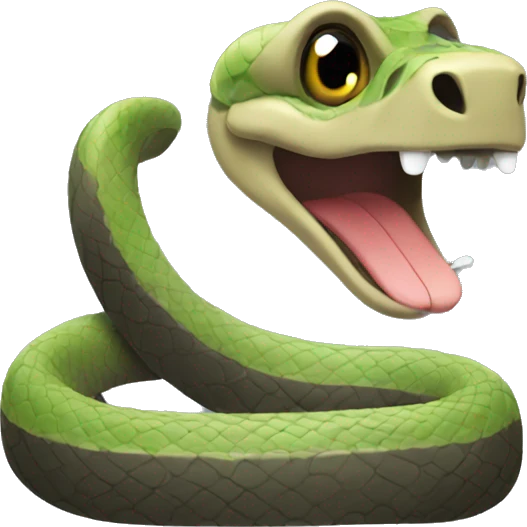 saluting snake emoji