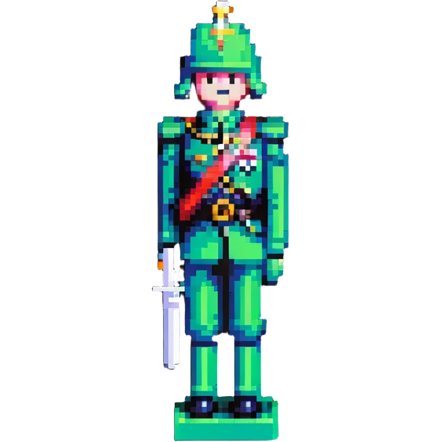 green plastic toy soldier emoji
