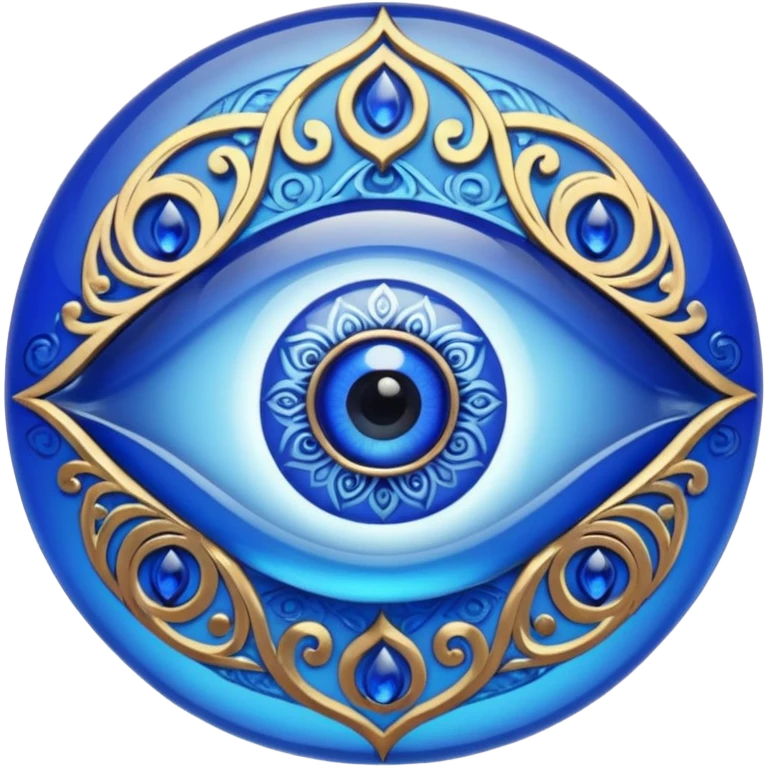 Turkish amulet against the evil eye emoji
