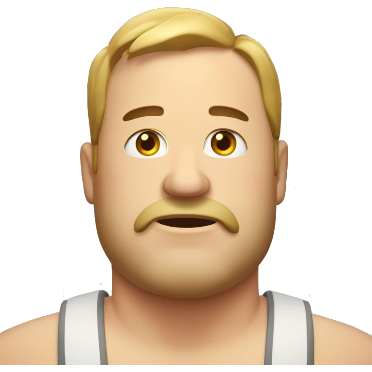 A fat man emoji