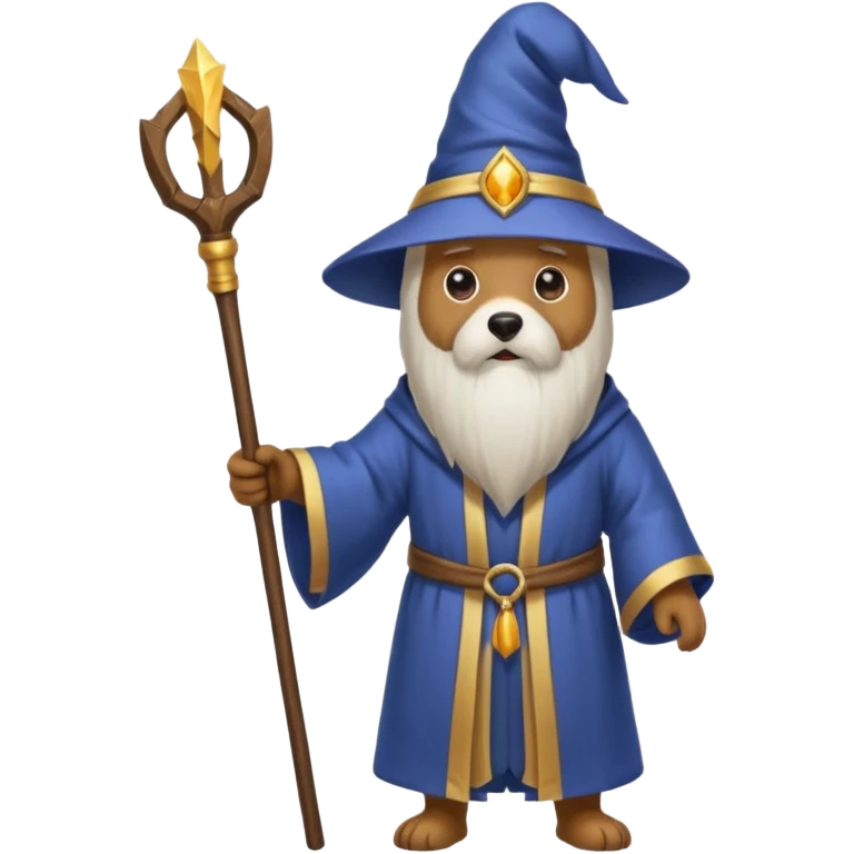 Dog wizard emoji