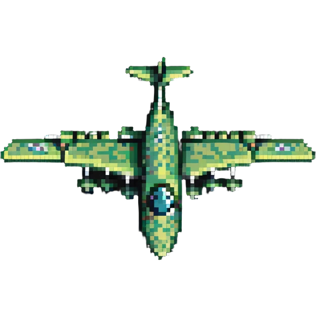 bomber aircraft that looks like a crocodile emoji