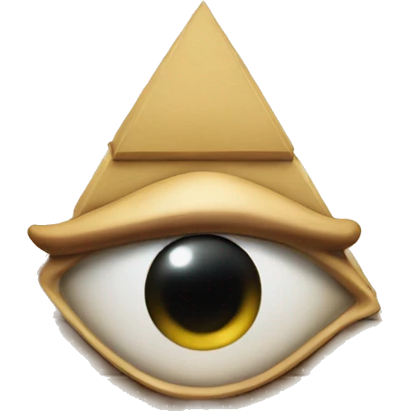 pyramid with one eye emoji