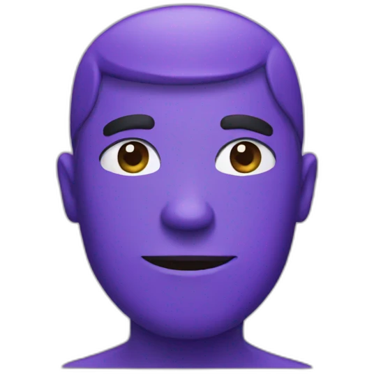 Purple guy emoji
