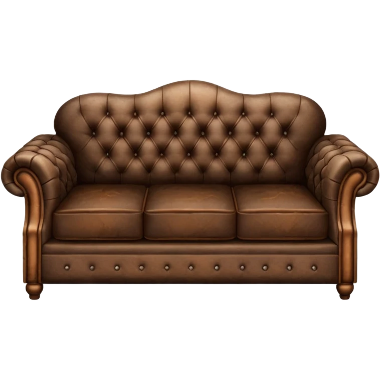 dark brown lether sofa emoji