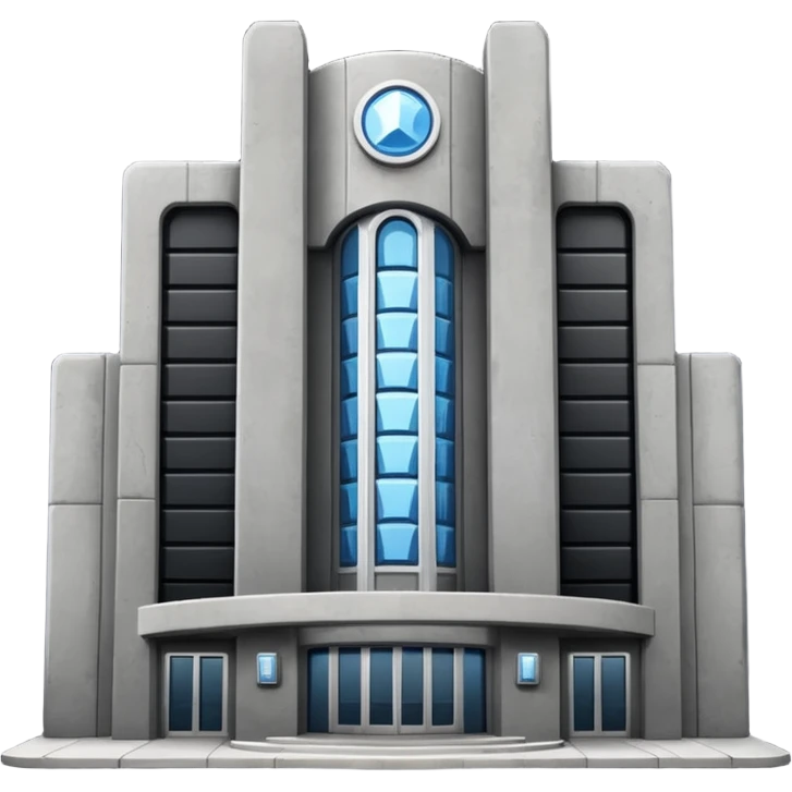 The dark building of the vodka  emoji