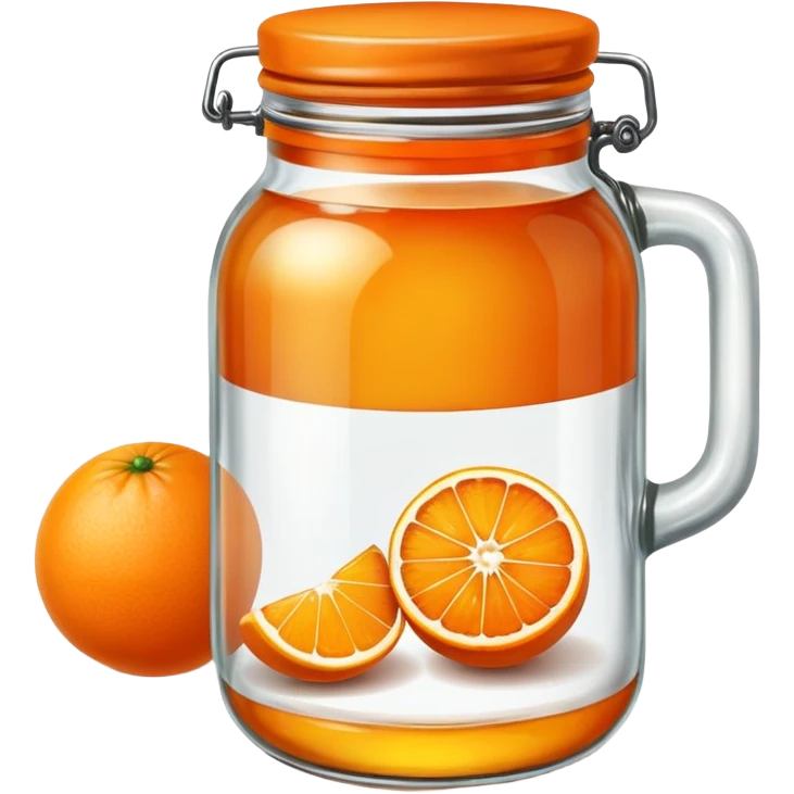 orange fruit with marmalade jar emoji