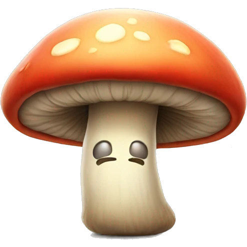 angry mushroom with face emoji