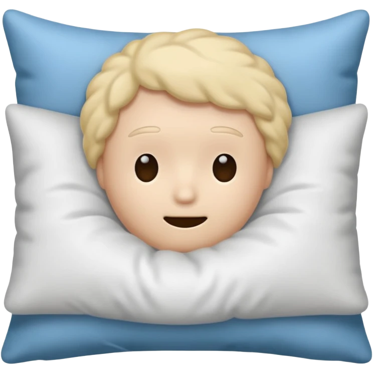 cartoon head buried in pillow emoji