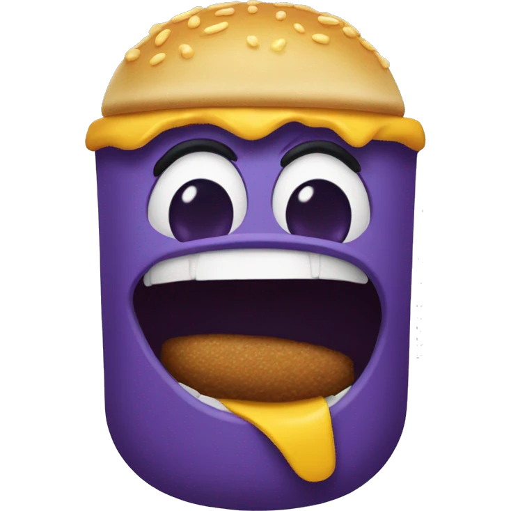 Grimace from McDonalds emoji
