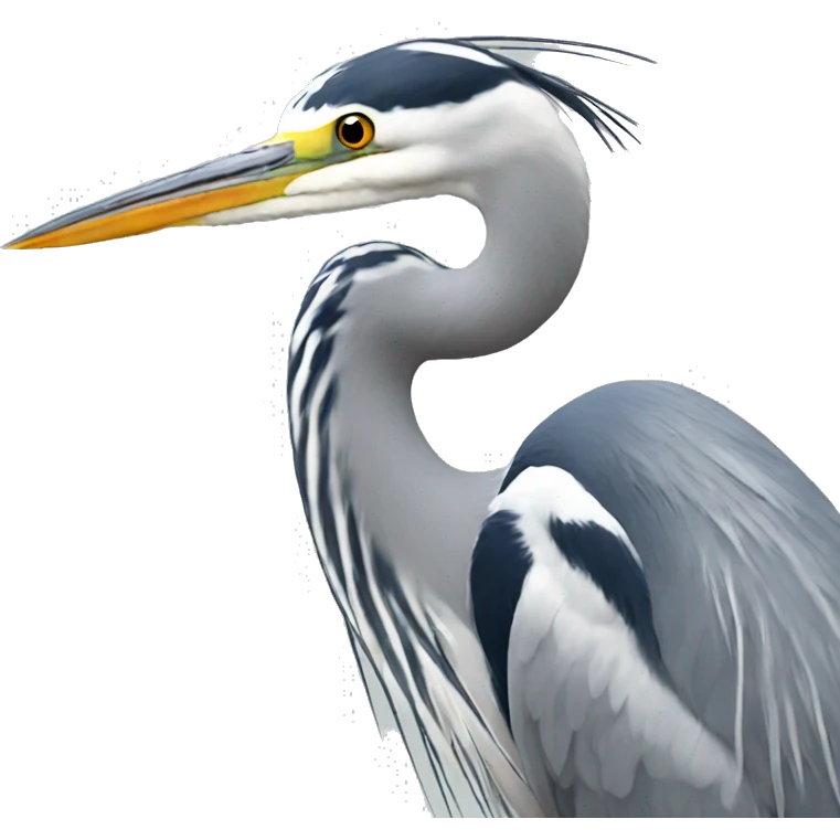 Gray heron emoji